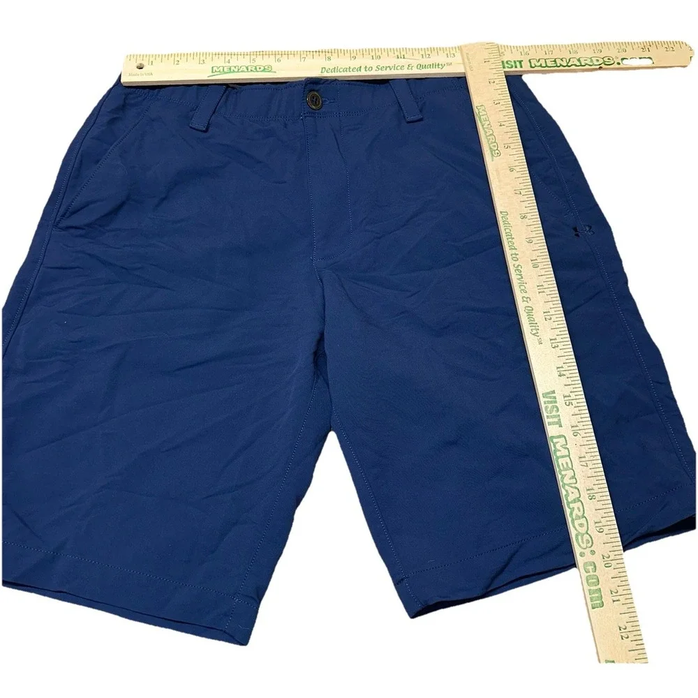 Under Armour Loose Fit Golf Shorts 10 in Inseam Navy Blue Casual Stretch Mens 34